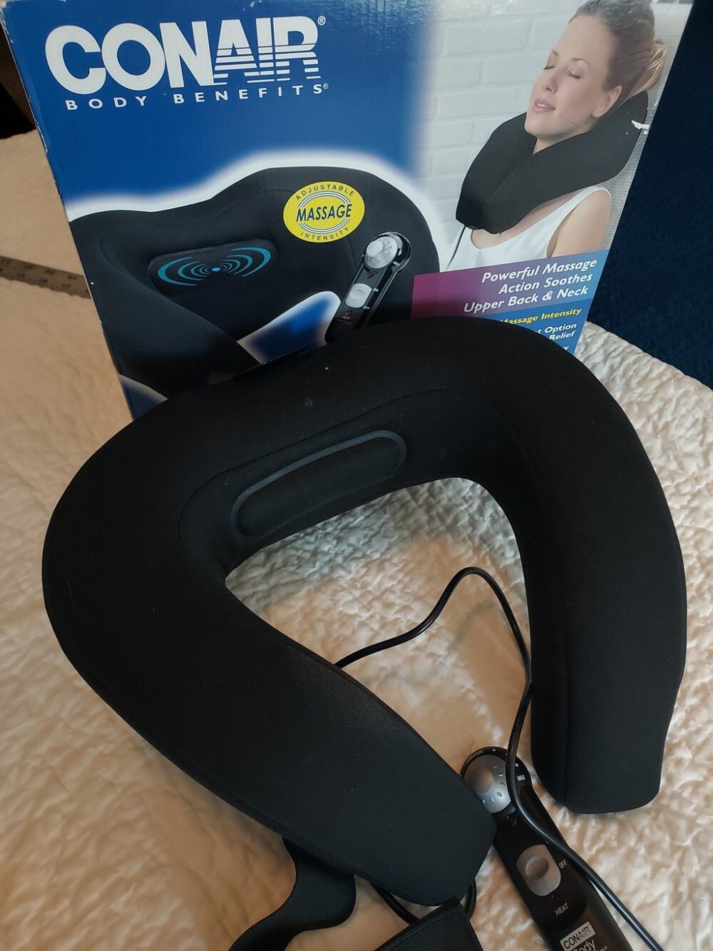 Conair Body Benefits Neck Massager with plug and HEAT or cordless EUC w/ Box